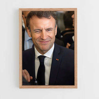 ap-emmanuel macron-1 cadre Bois clair