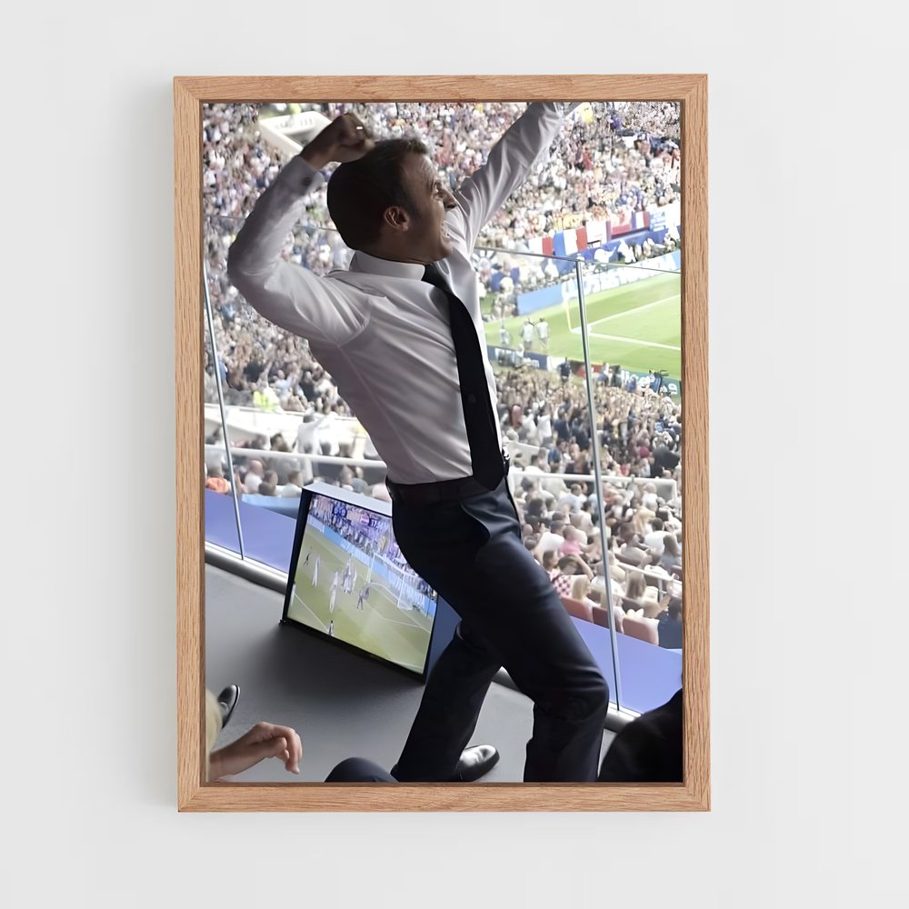 ap-emmanuel macron-10 cadre Bois clair
