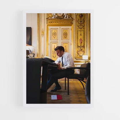 ap-emmanuel macron-4 cadre Blanc