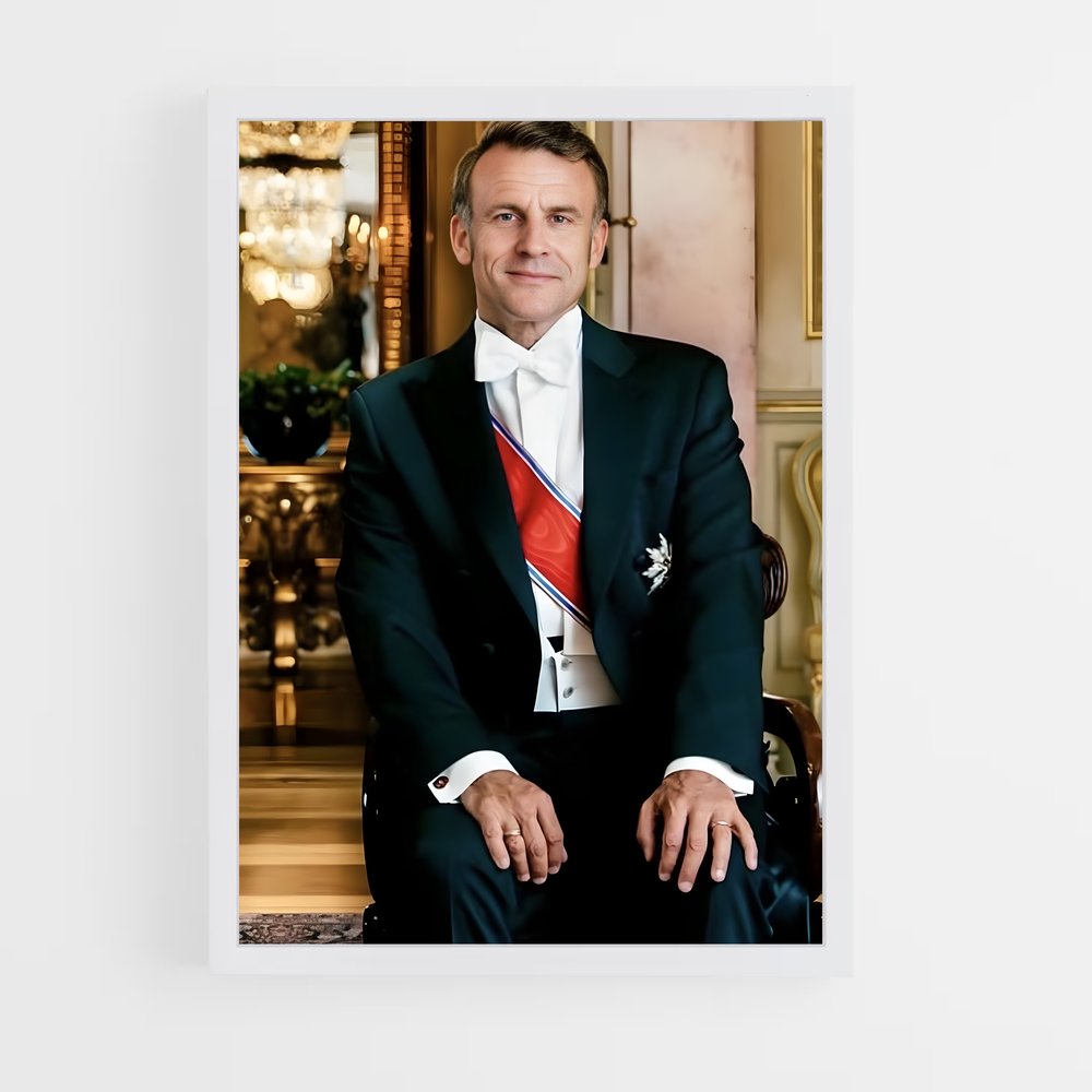 ap-emmanuel macron-6 cadre Blanc