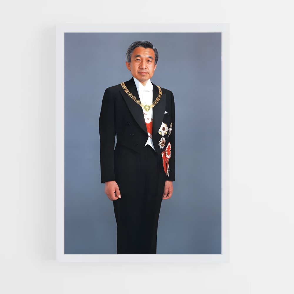 ap-emperor emeritus akihito-3 cadre Blanc