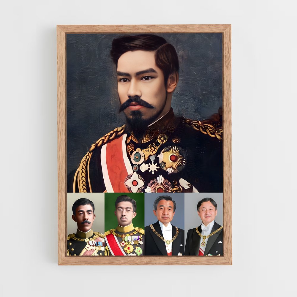 ap-emperor naruhito-5 cadre Bois clair