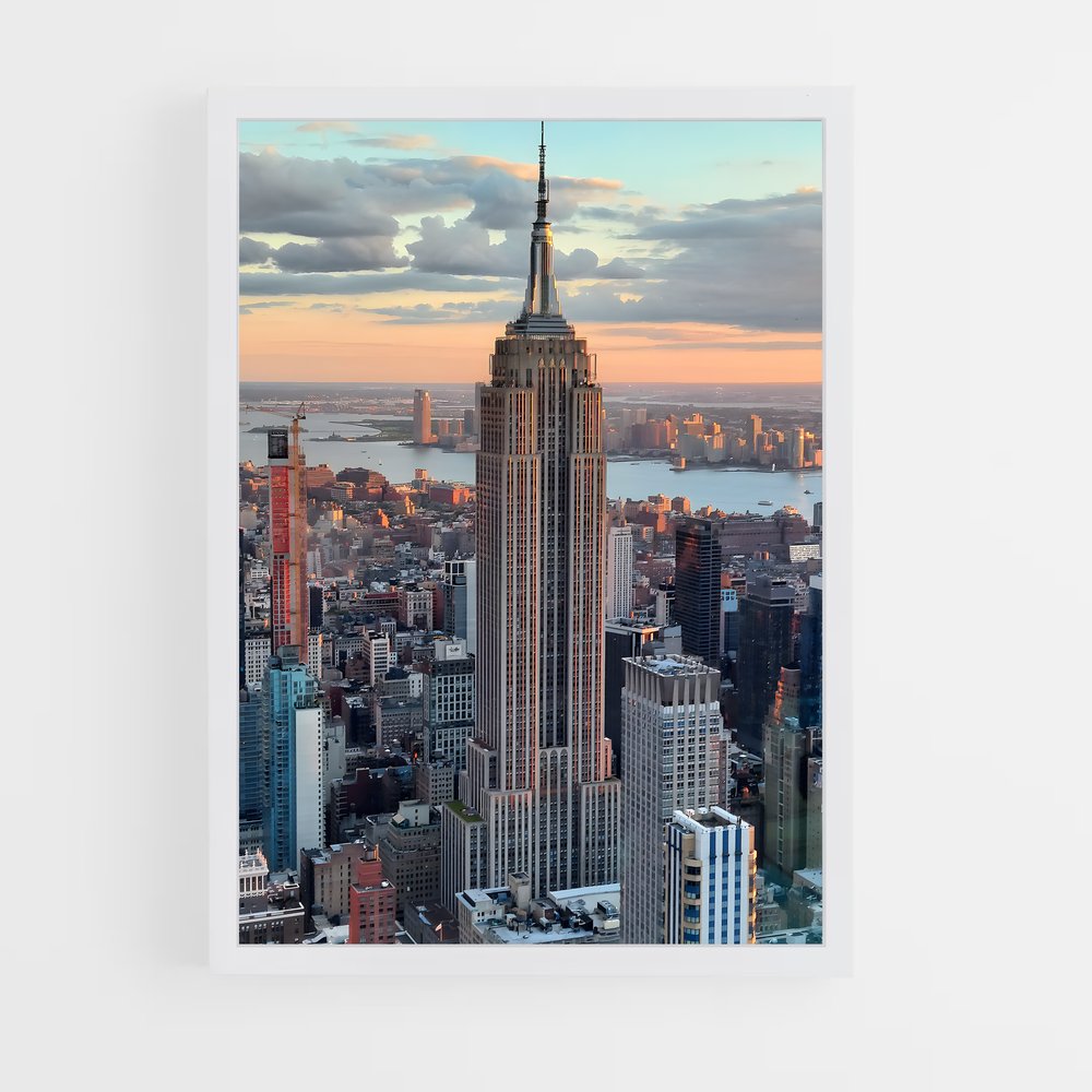 ap-empire state building-1 cadre Blanc