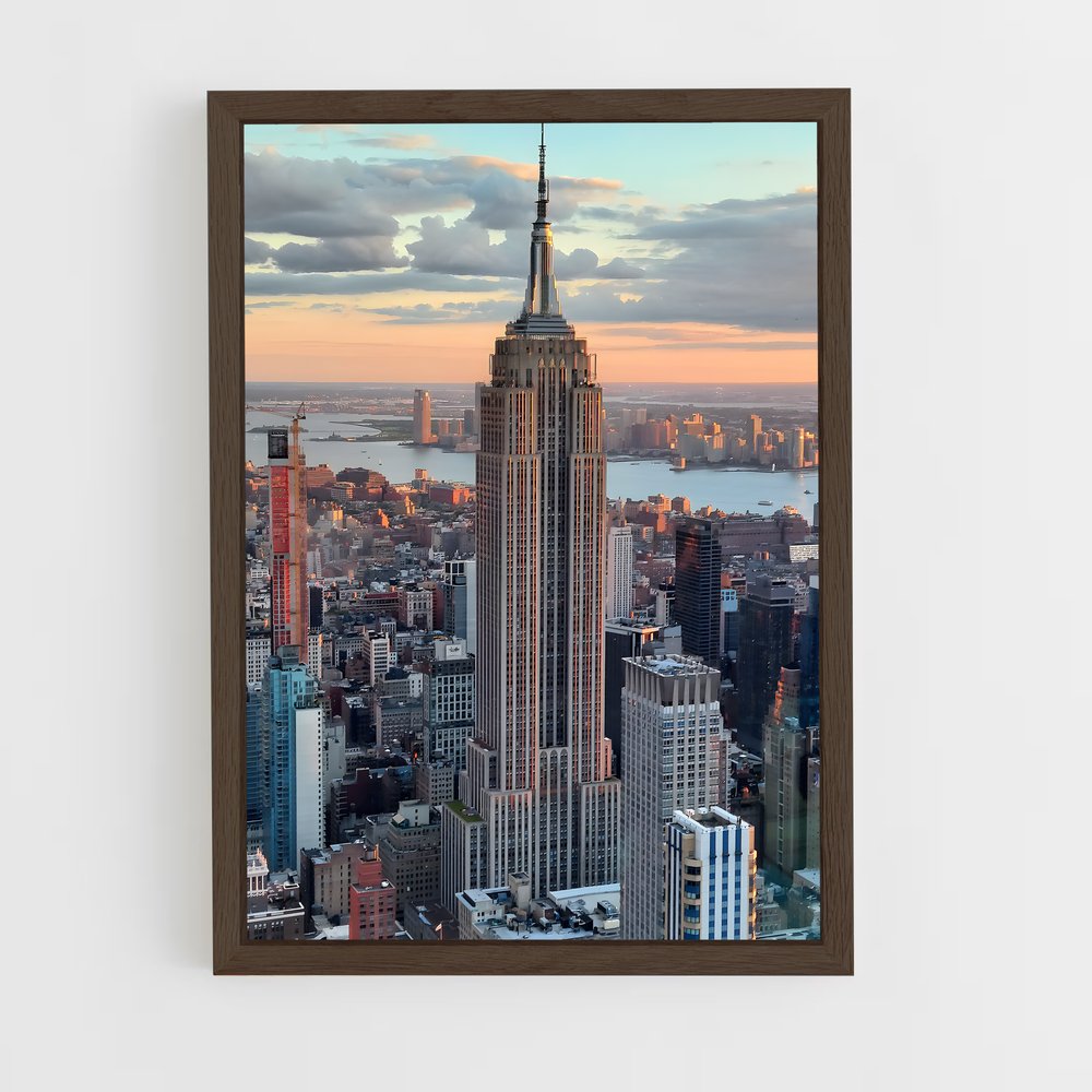 ap-empire state building-1 cadre Bois foncé