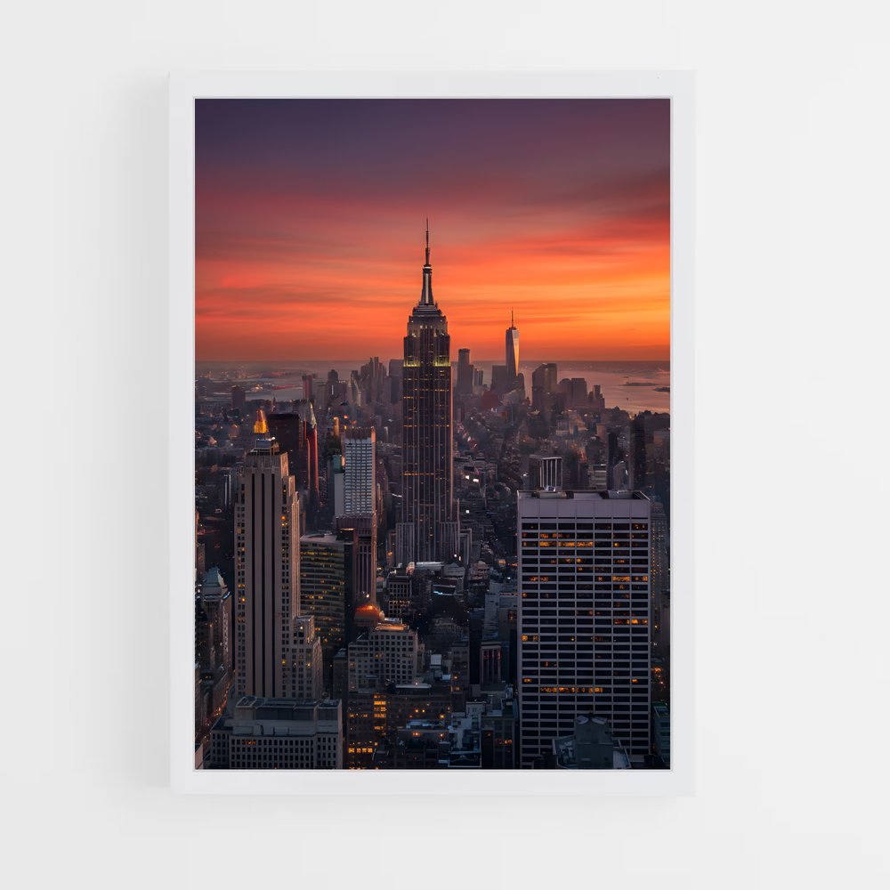 ap-empire state building-10 cadre Blanc