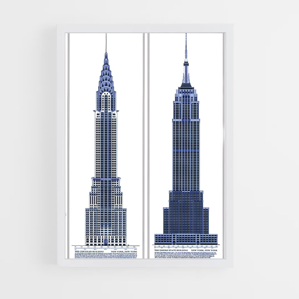 ap-empire state building-11 cadre Blanc