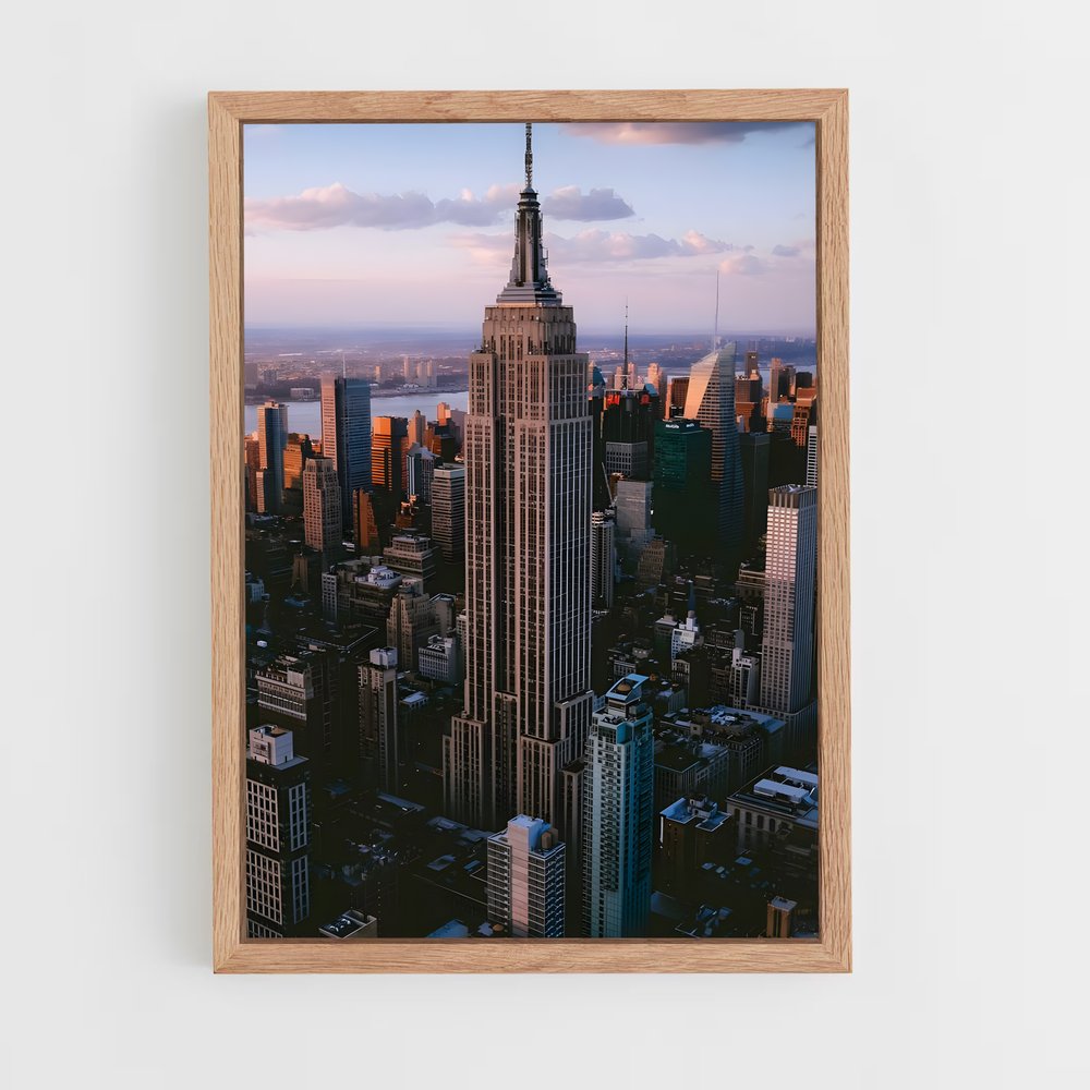 ap-empire state building-14 cadre Bois clair