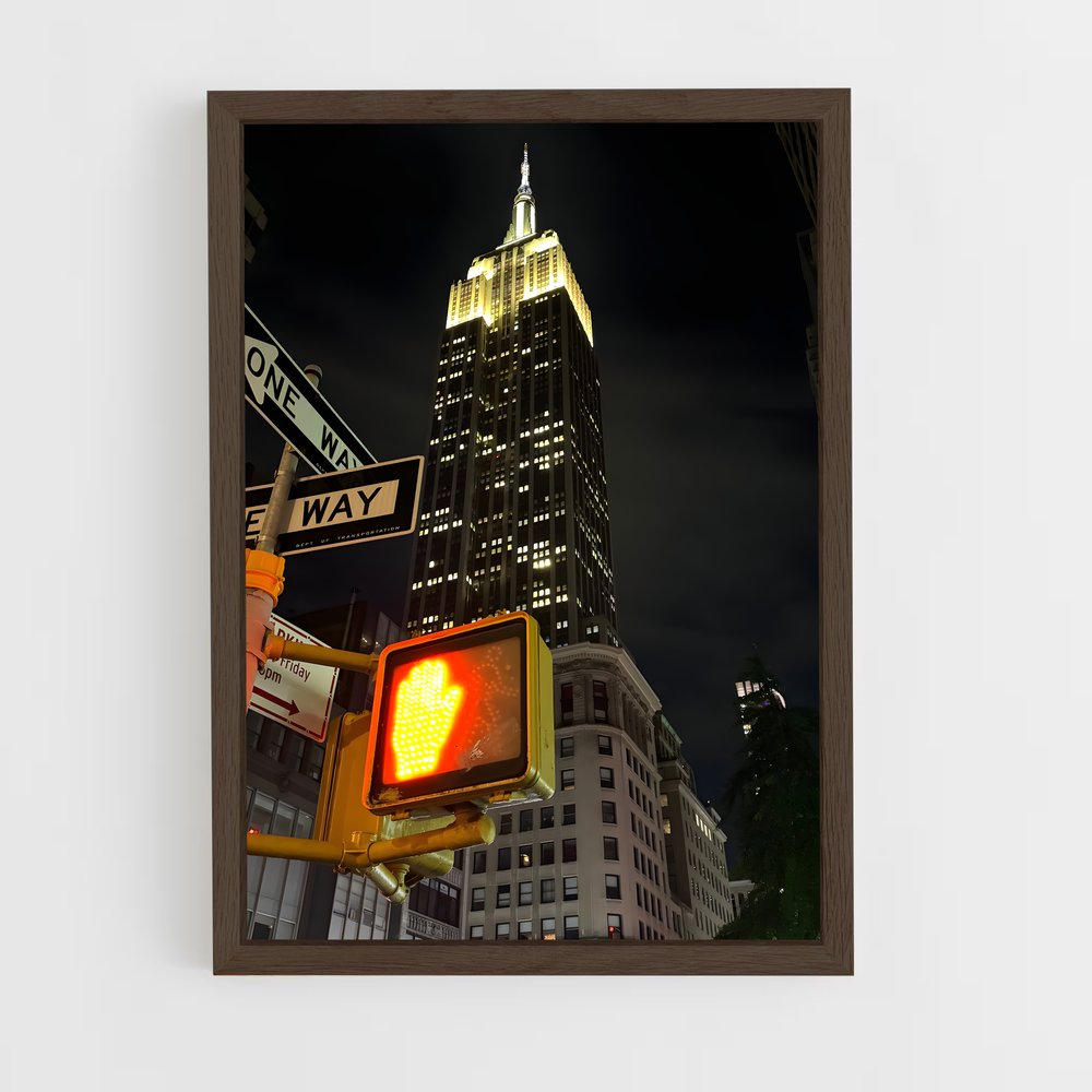ap-empire state building-16 cadre Bois foncé