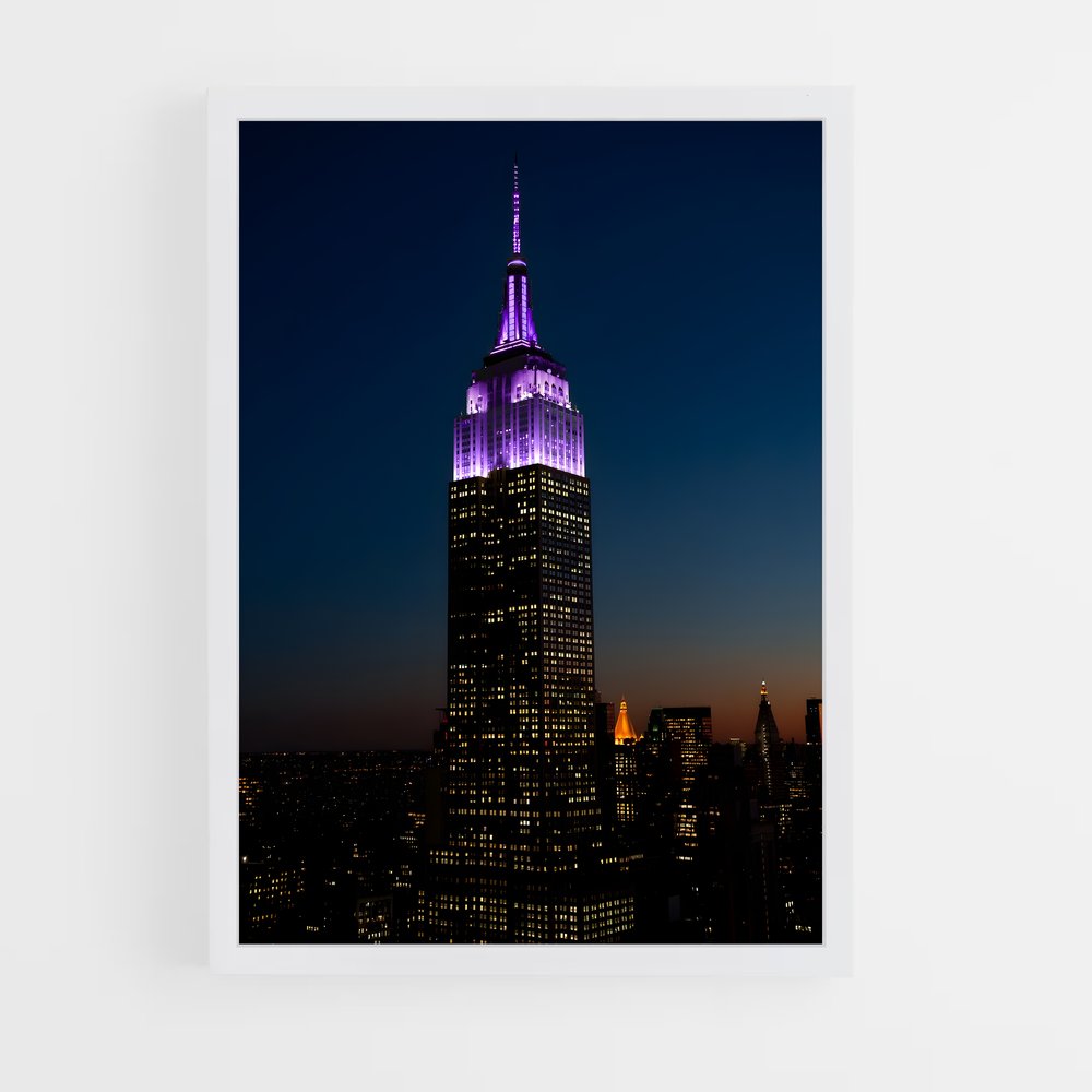 ap-empire state building-19 cadre Blanc
