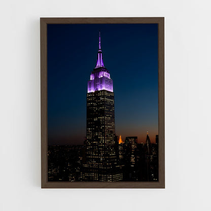 ap-empire state building-19 cadre Bois foncé