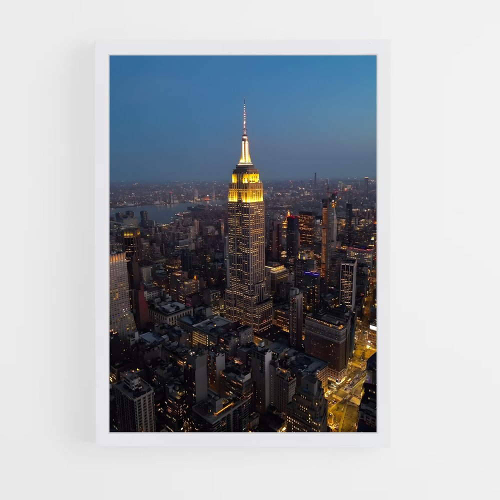 ap-empire state building-3 cadre Blanc