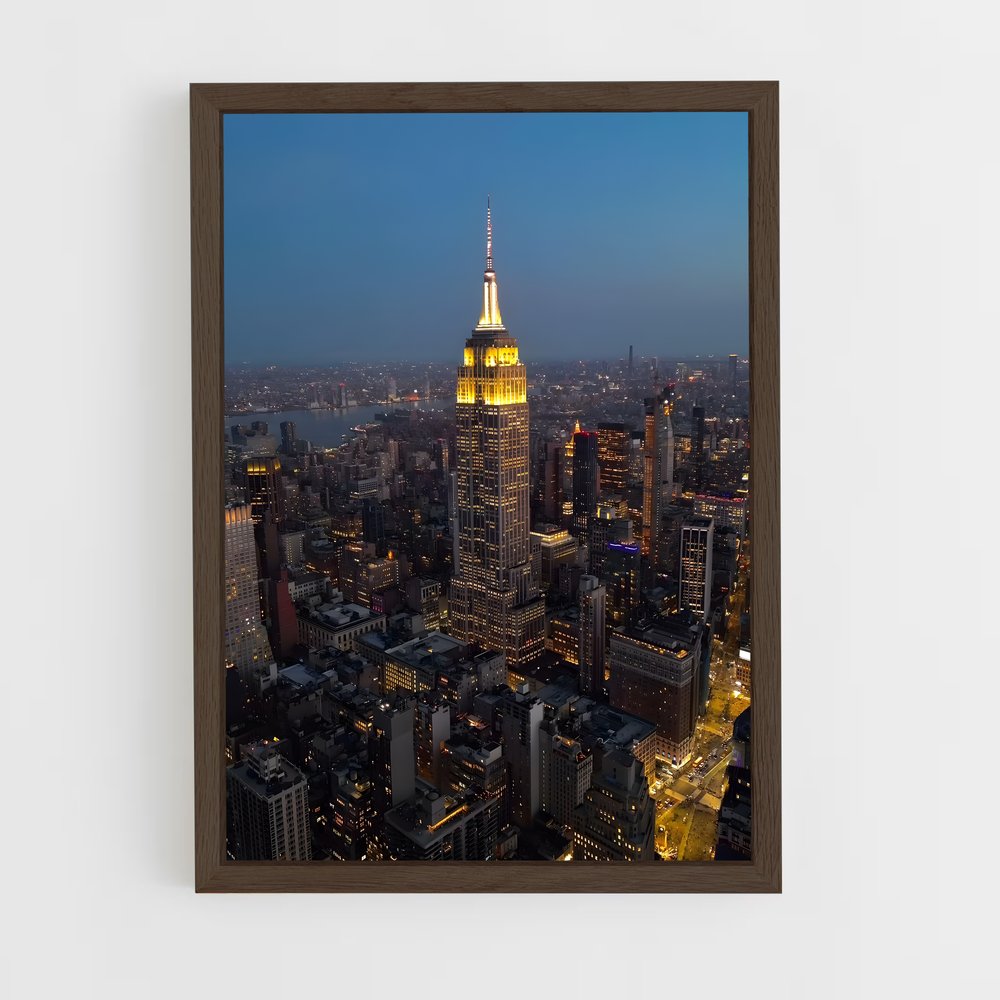 ap-empire state building-3 cadre Bois foncé