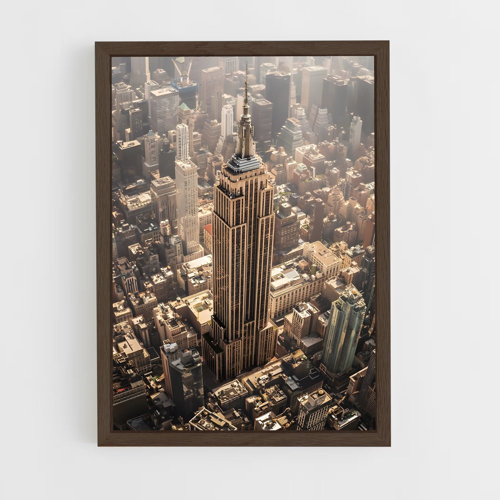 ap-empire state building-4 cadre Bois foncé
