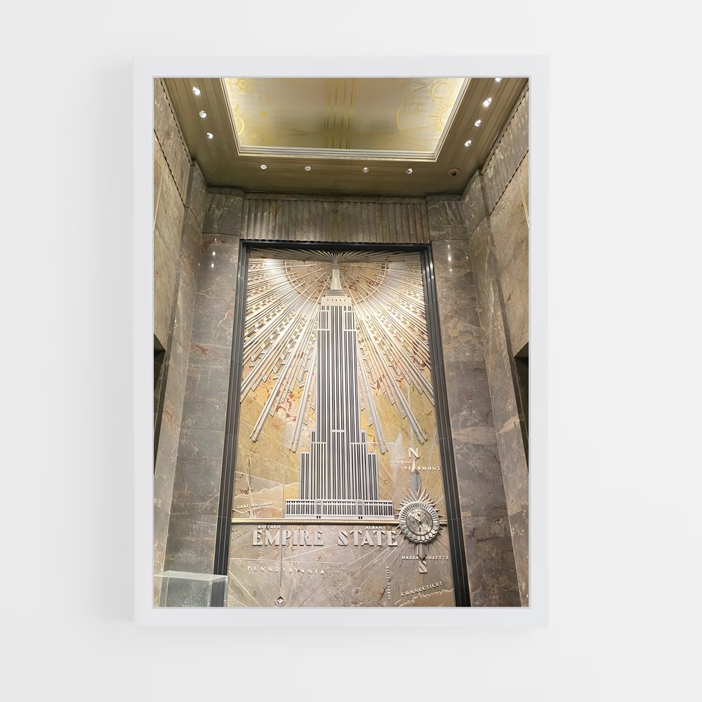 ap-empire state building-7 cadre Blanc