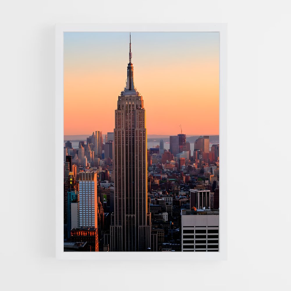 ap-empire state building-9 cadre Blanc