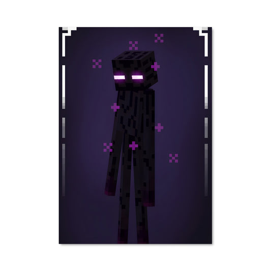 Poster L'Enderman Pixelisé