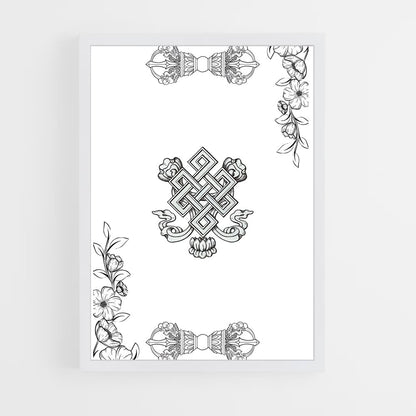 ap-endless knot-1 cadre Blanc