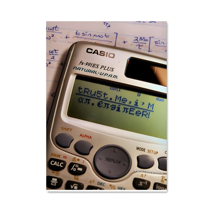 Poster Calculateur Créatif