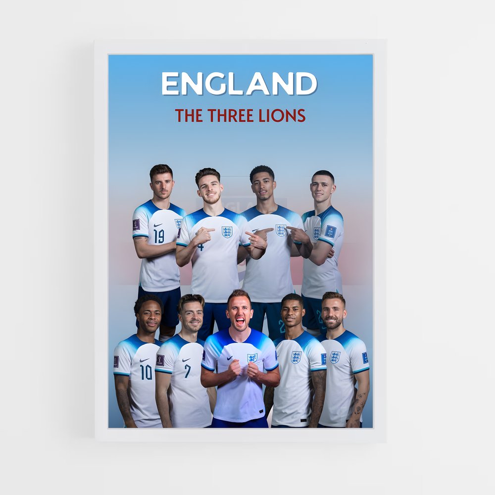 ap-england national football team-4 cadre Blanc