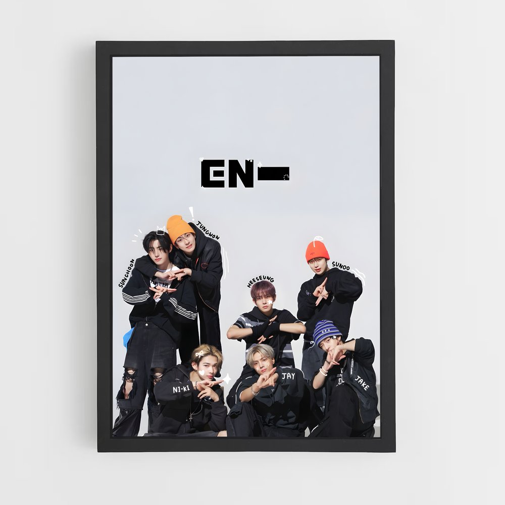 ap-enhypen-8 cadre Noir