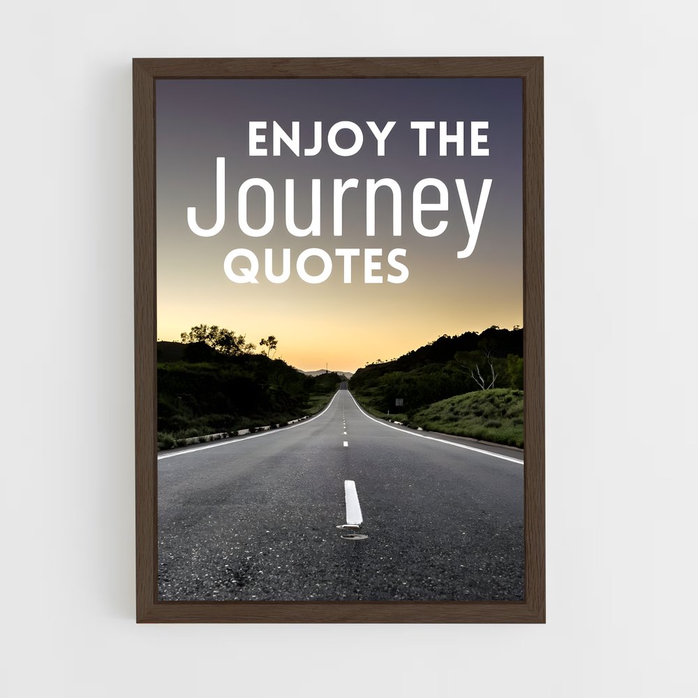 ap-enjoy the journey-1 cadre Bois foncé