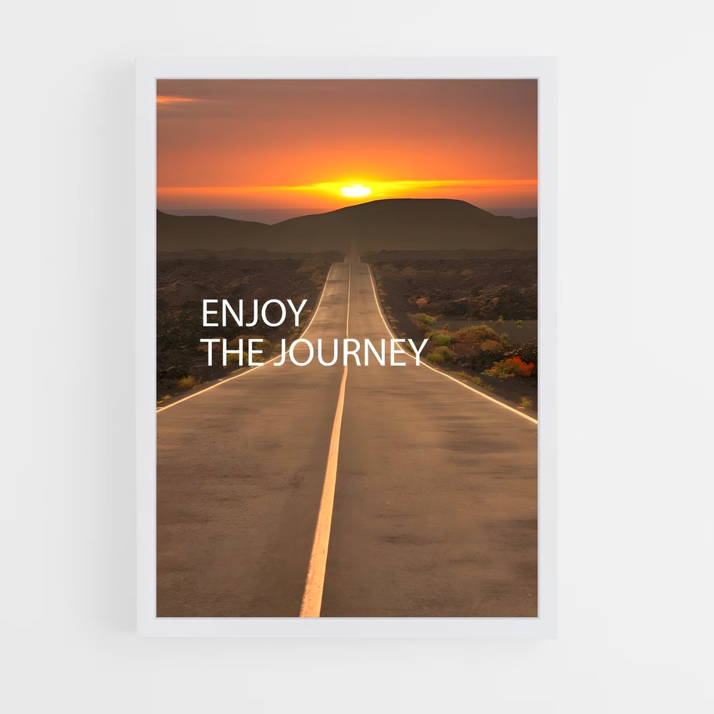 ap-enjoy the journey-3 cadre Blanc