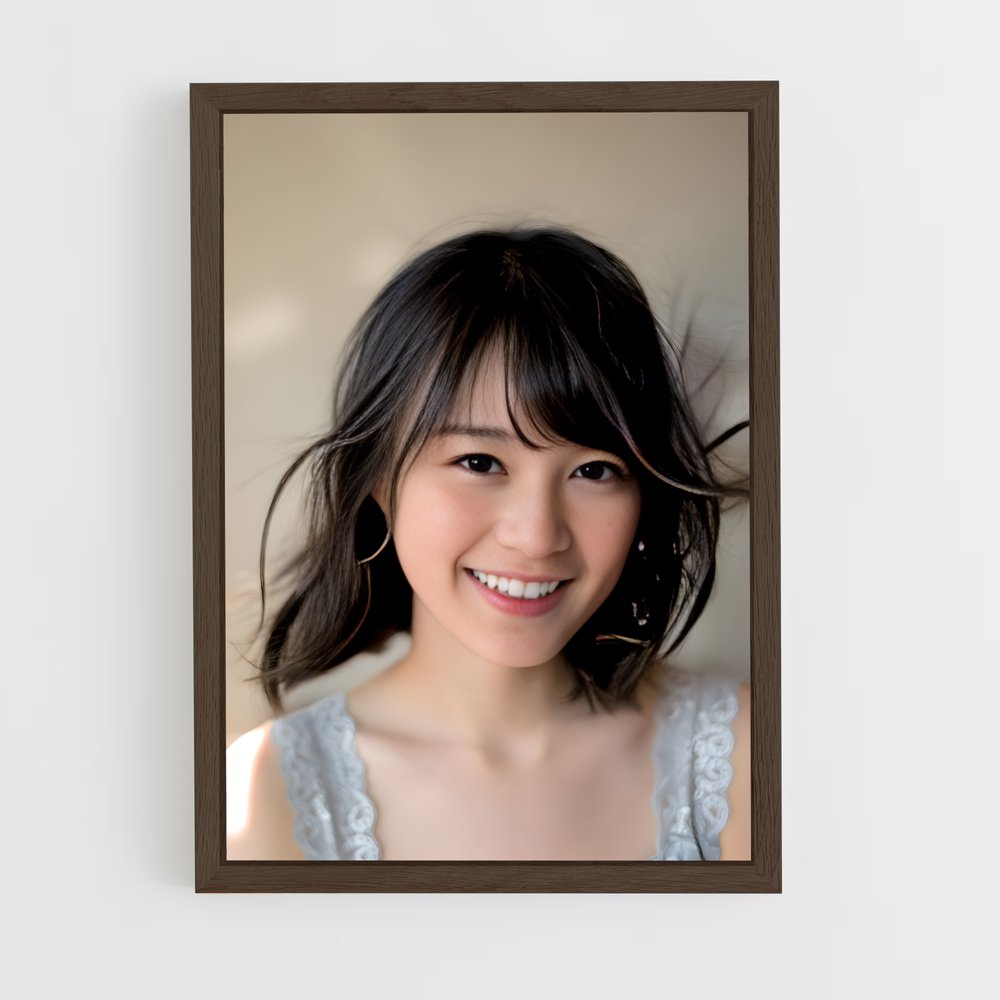 ap-erika ikuta-6 cadre Bois foncé