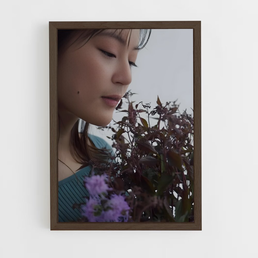 ap-erika ikuta-8 cadre Bois foncé