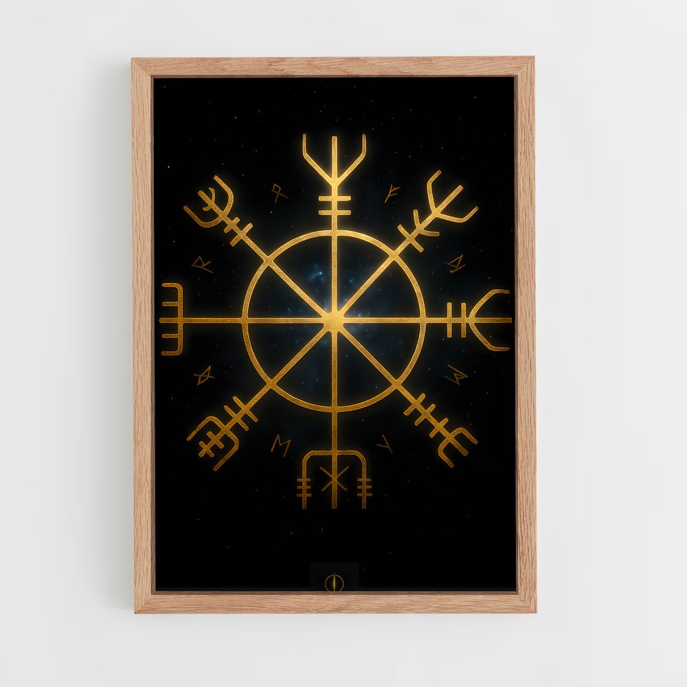 ap-esoteric symbols-6 cadre Bois clair