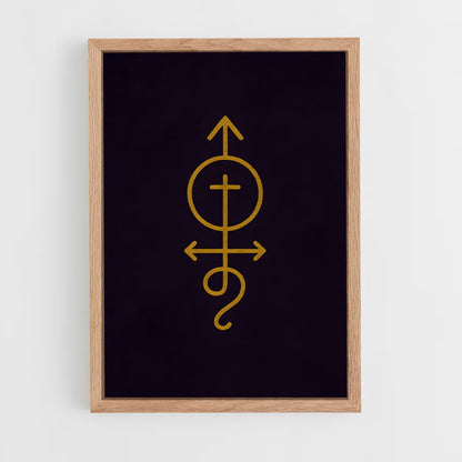 ap-esoteric symbols-8 cadre Bois clair