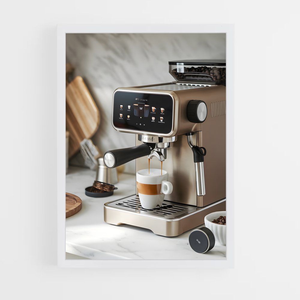 ap-espresso machine-1 cadre Blanc