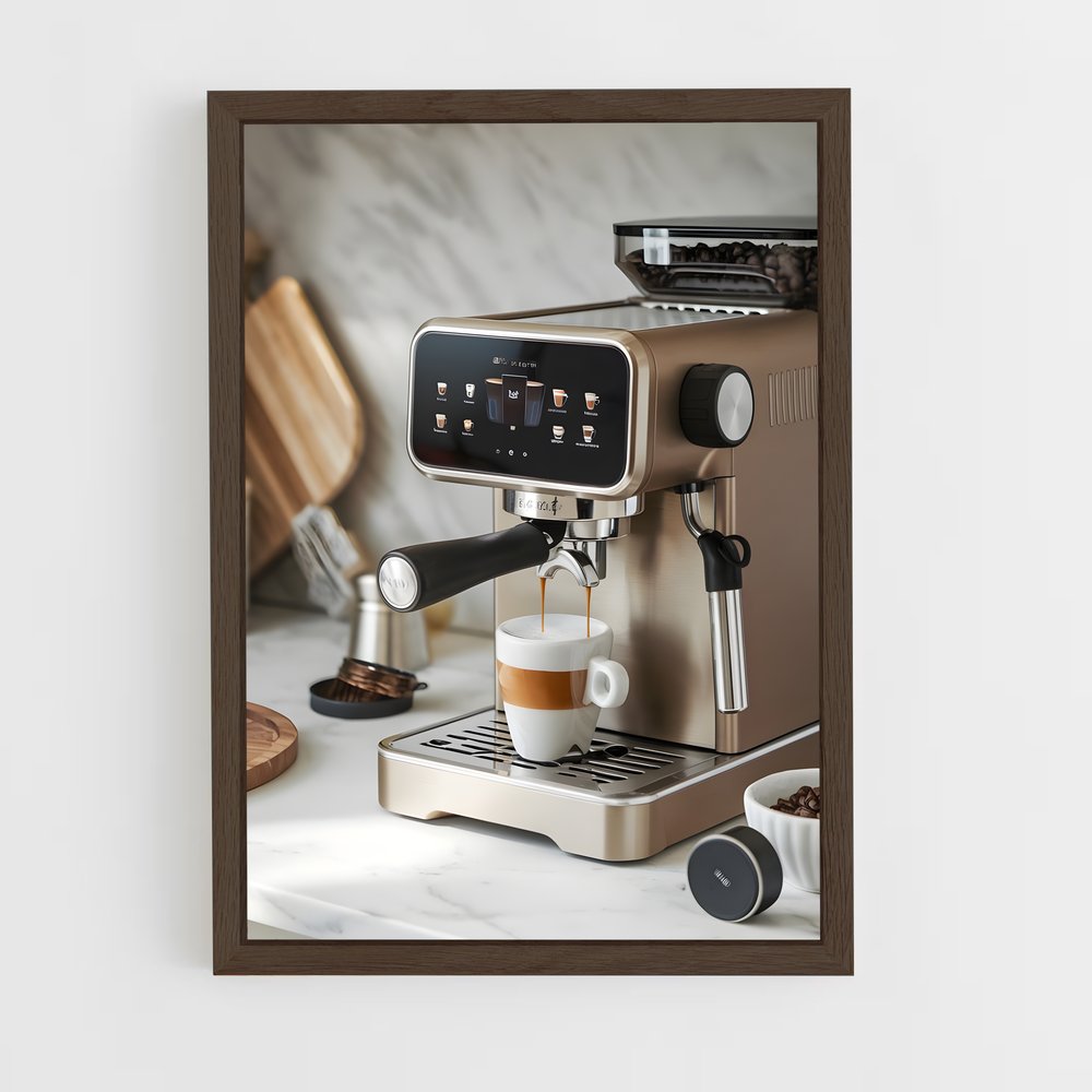 ap-espresso machine-1 cadre Bois foncé