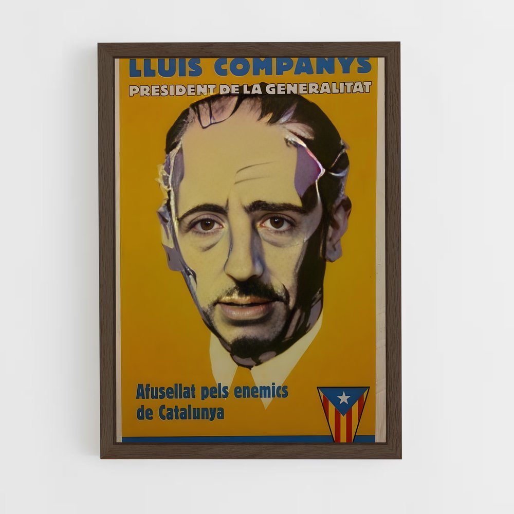 ap-esquerra republicana spain-4 cadre Bois foncé