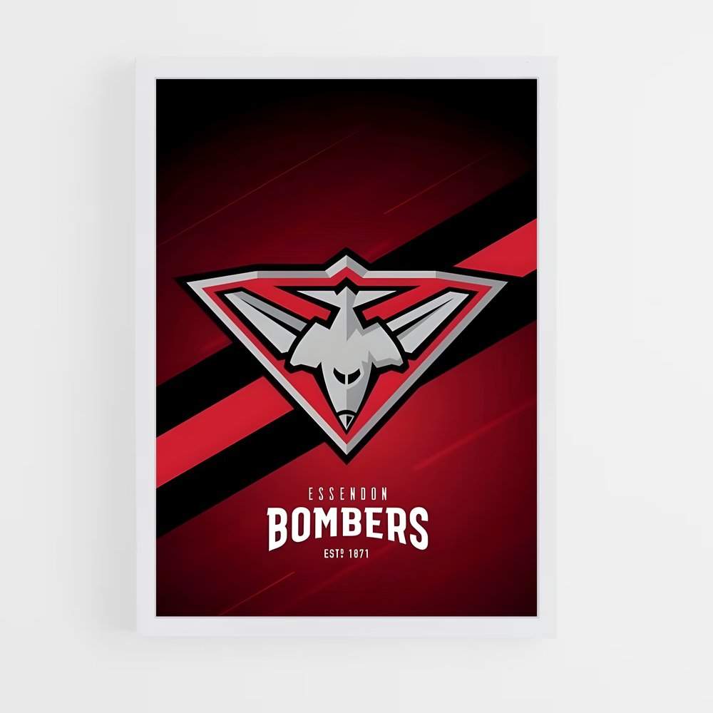 ap-essendon bombers-4 cadre Blanc