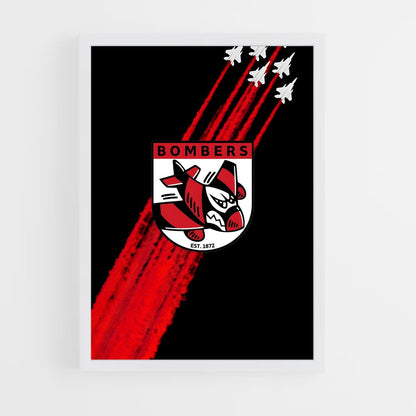 ap-essendon bombers-5 cadre Blanc