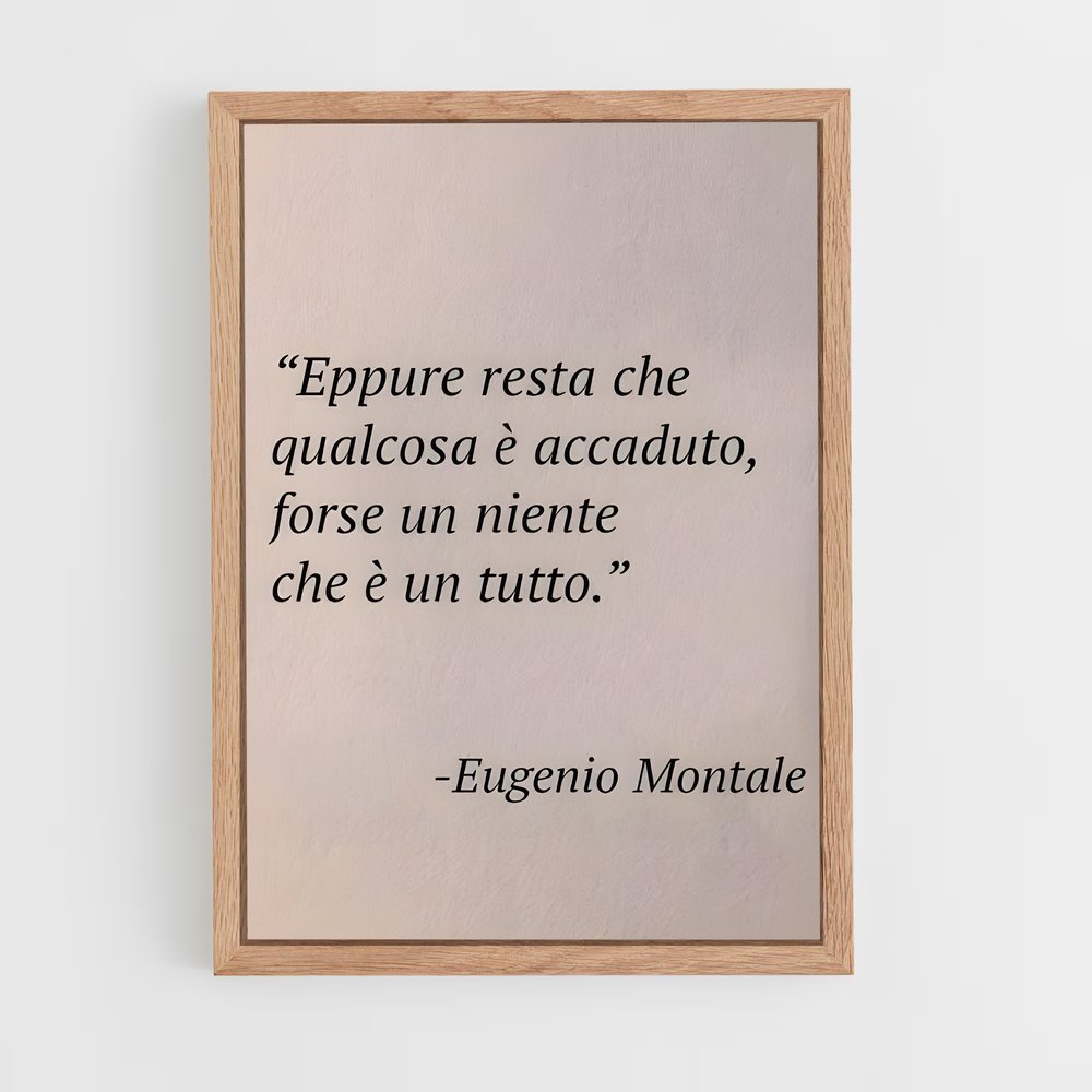 ap-eugenio montale-1 cadre Bois clair