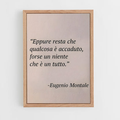ap-eugenio montale-1 cadre Bois clair