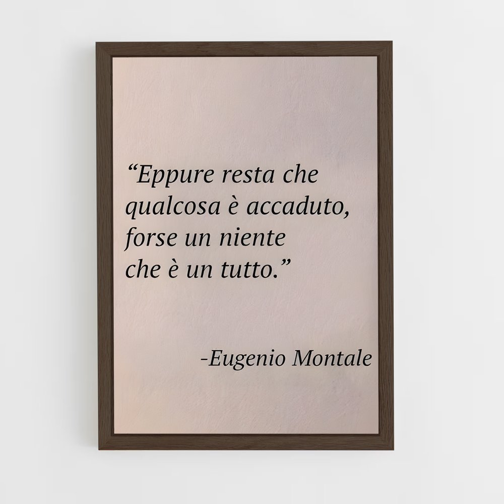 ap-eugenio montale-1 cadre Bois foncé