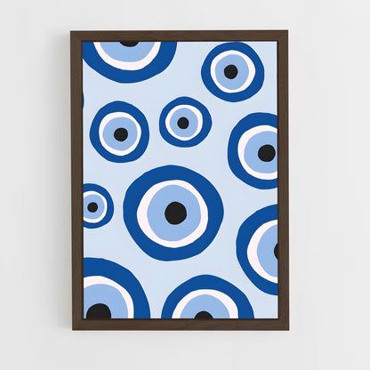 ap-evil eye-12 cadre Bois foncé