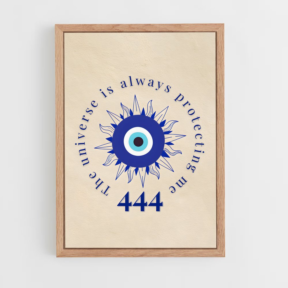 ap-evil eye-4 cadre Bois clair