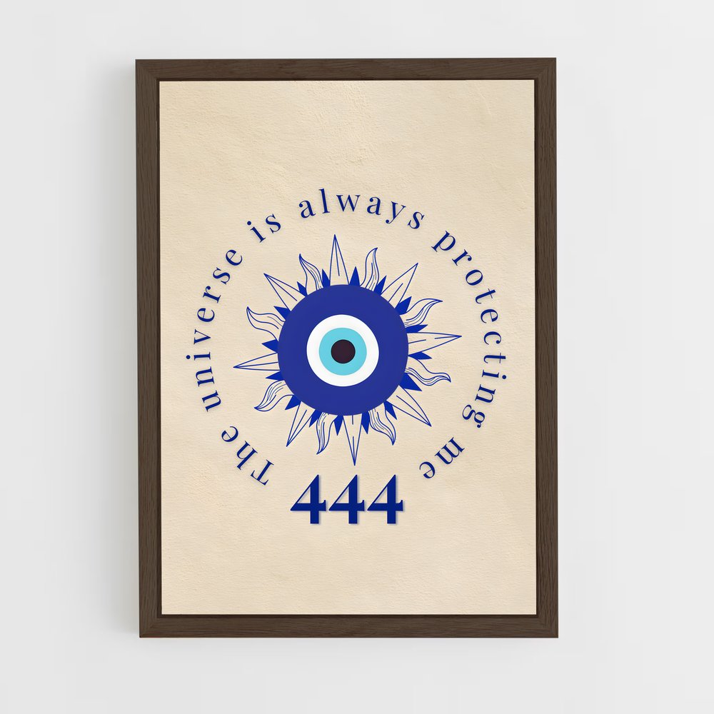 ap-evil eye-4 cadre Bois foncé