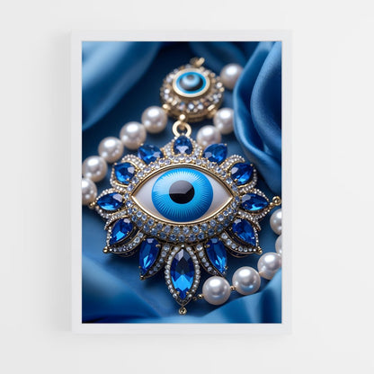 ap-evil eye-5 cadre Blanc