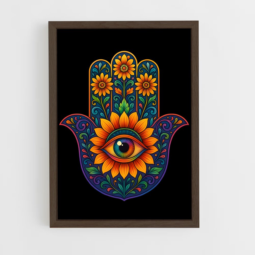 ap-evil eye-6 cadre Bois foncé