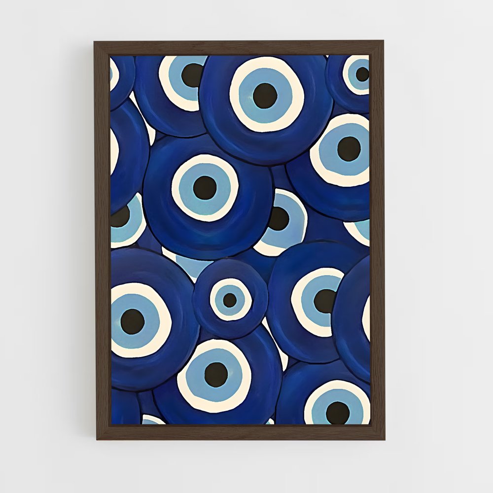 ap-evil eye-9 cadre Bois foncé