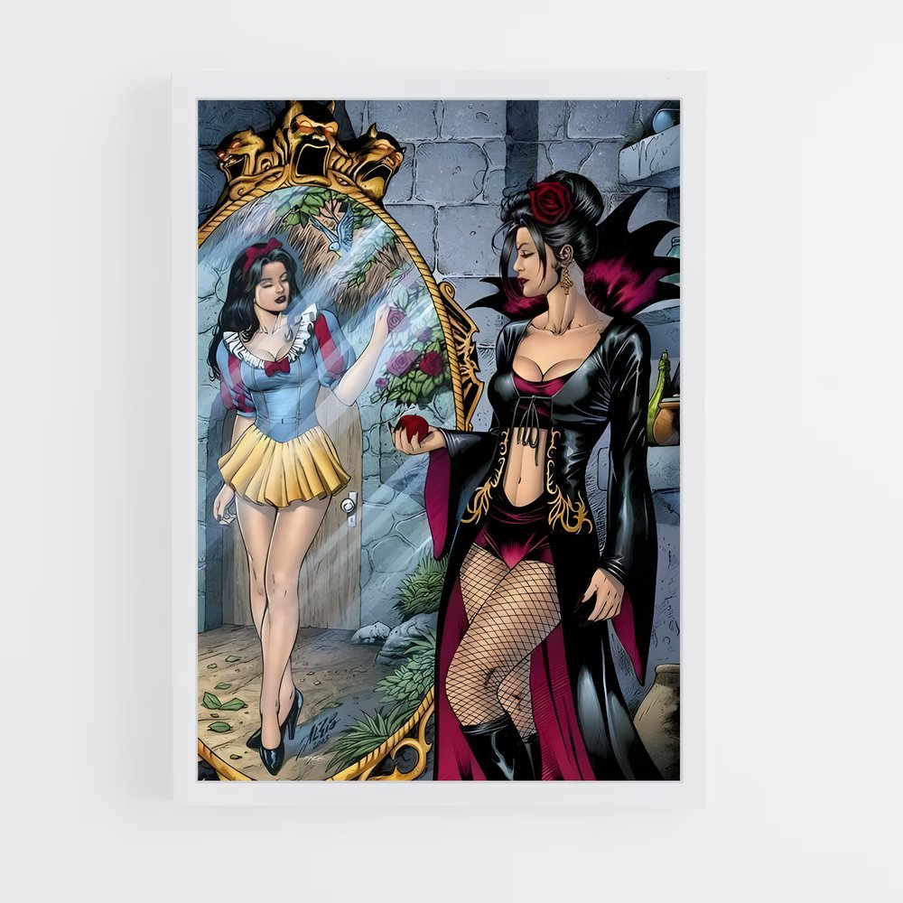 ap-evil queen-6 cadre Blanc