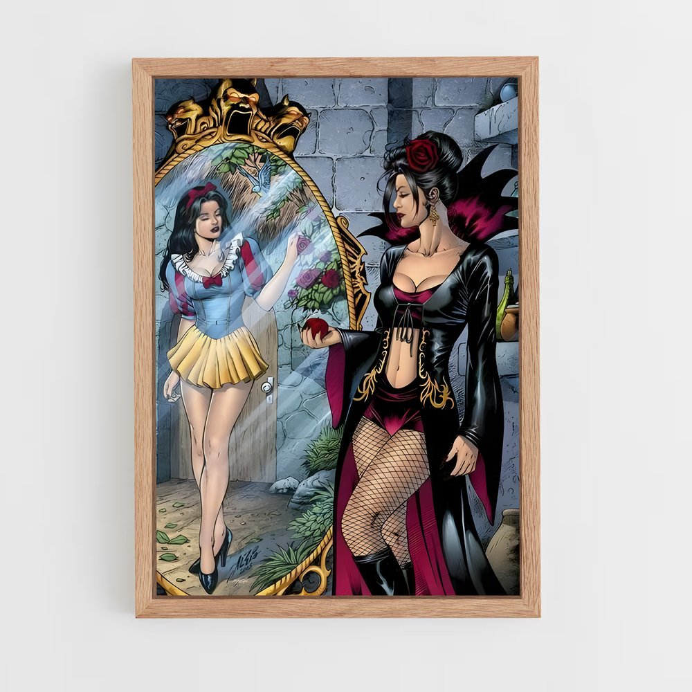 ap-evil queen-6 cadre Bois clair