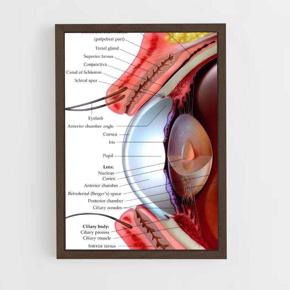 ap-eye anatomy-3 cadre Bois foncé