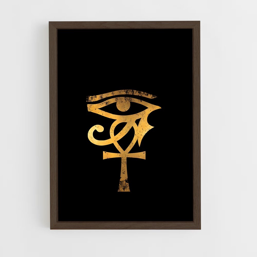 ap-eye of horus-3 cadre Bois foncé