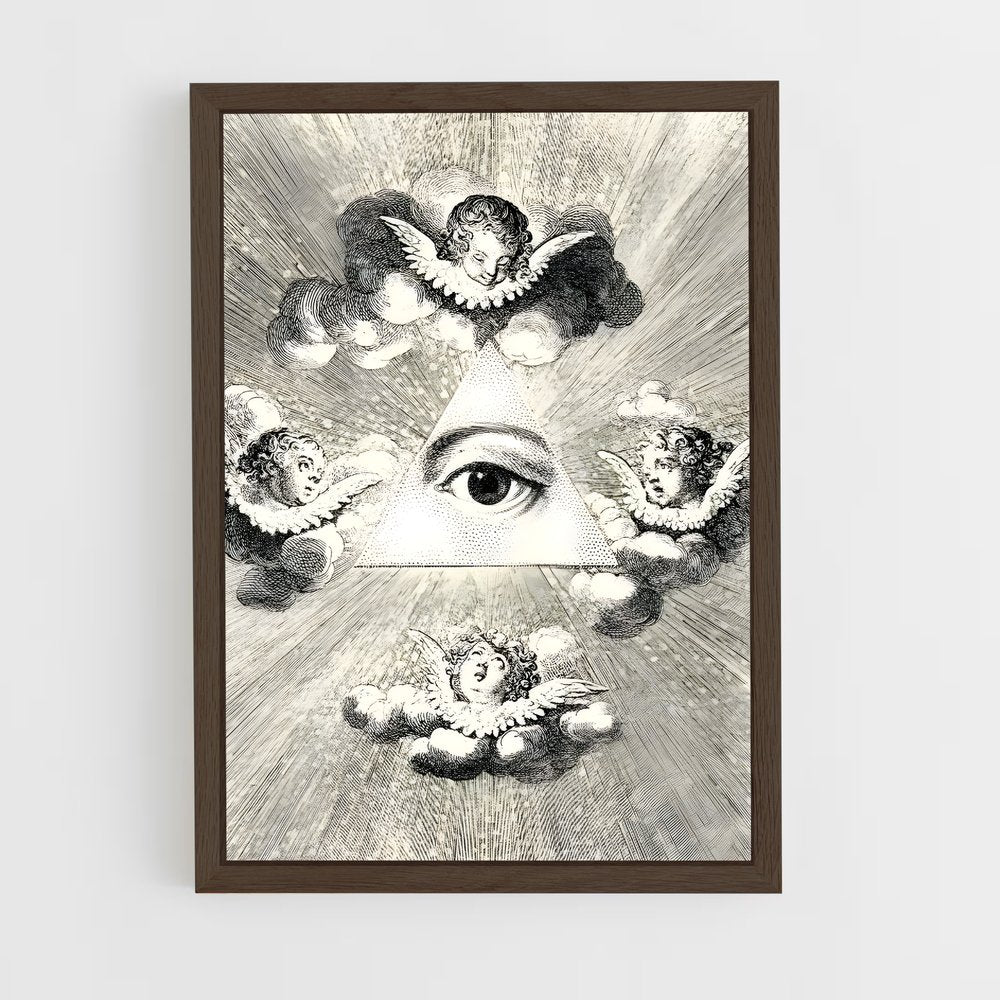 ap-eye of providence-1 cadre Bois foncé