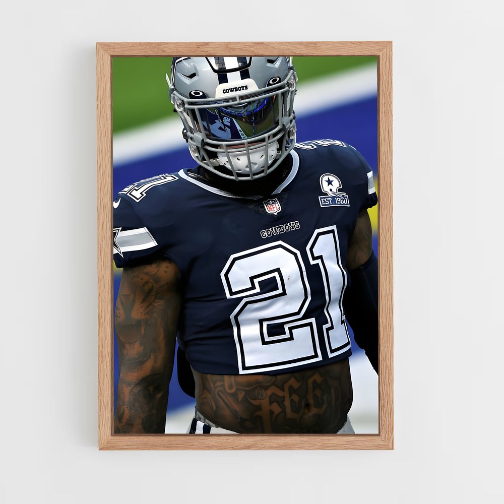 ap-ezekiel elliott-2 cadre Bois clair